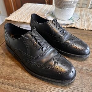 Cole Haan Leather Wingtip Oxford Dress Shoes Lace Up Black Size 10